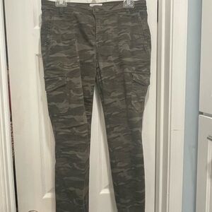 Skinny camo utility pants